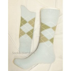 !!Sale Light blue argyle socks for men brass boot